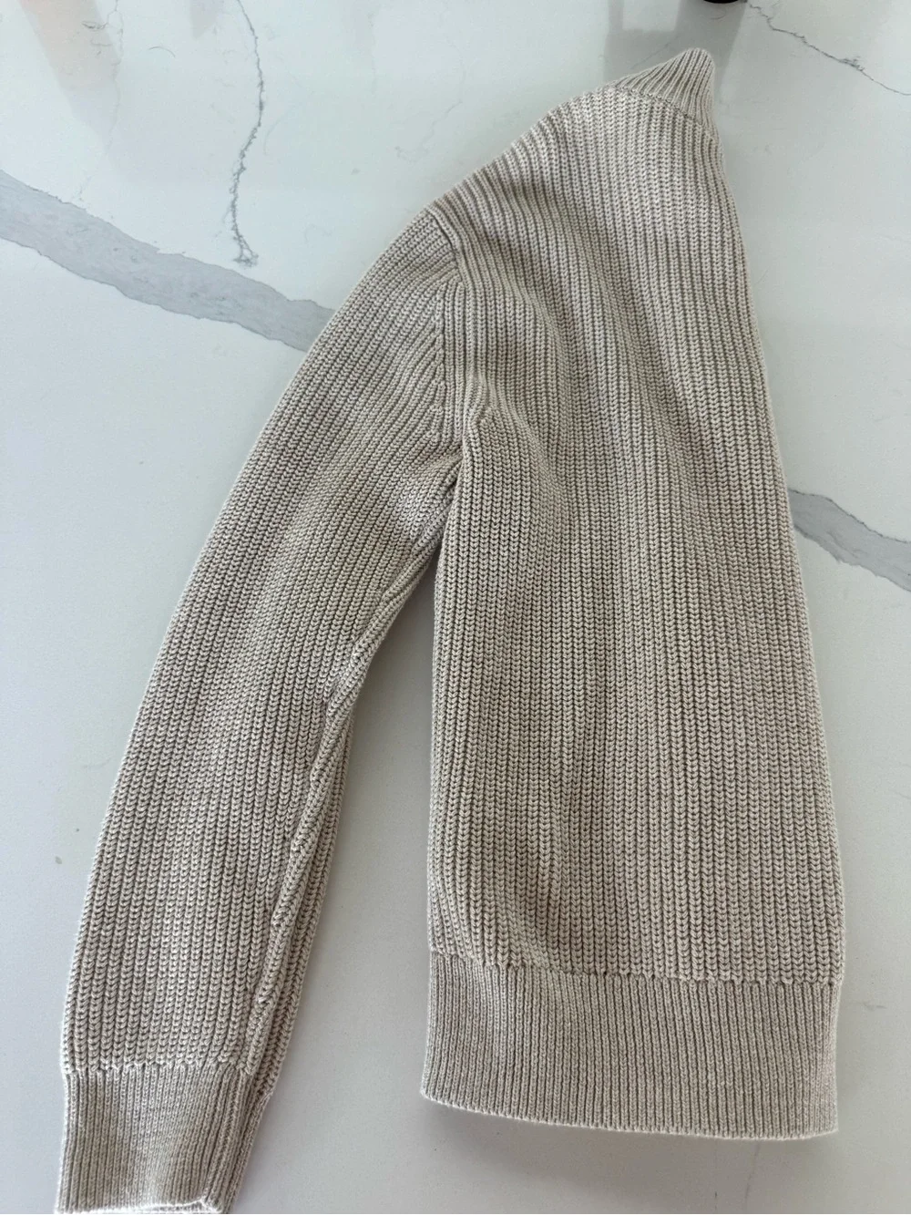 Boys Gap Half-Zip Sweater in Light Beige Size XL